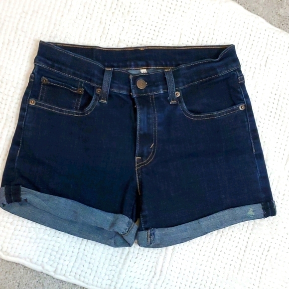 LEVI'S ROLL CUFF SHORTS. SZ 27. - Picture 1 of 6